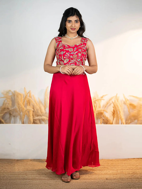 Pink Multi Embroidery Work Lehenga Choli With Shrug